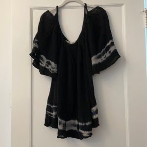 Jen’s Pirate Booty off the shoulder tie-dye dress